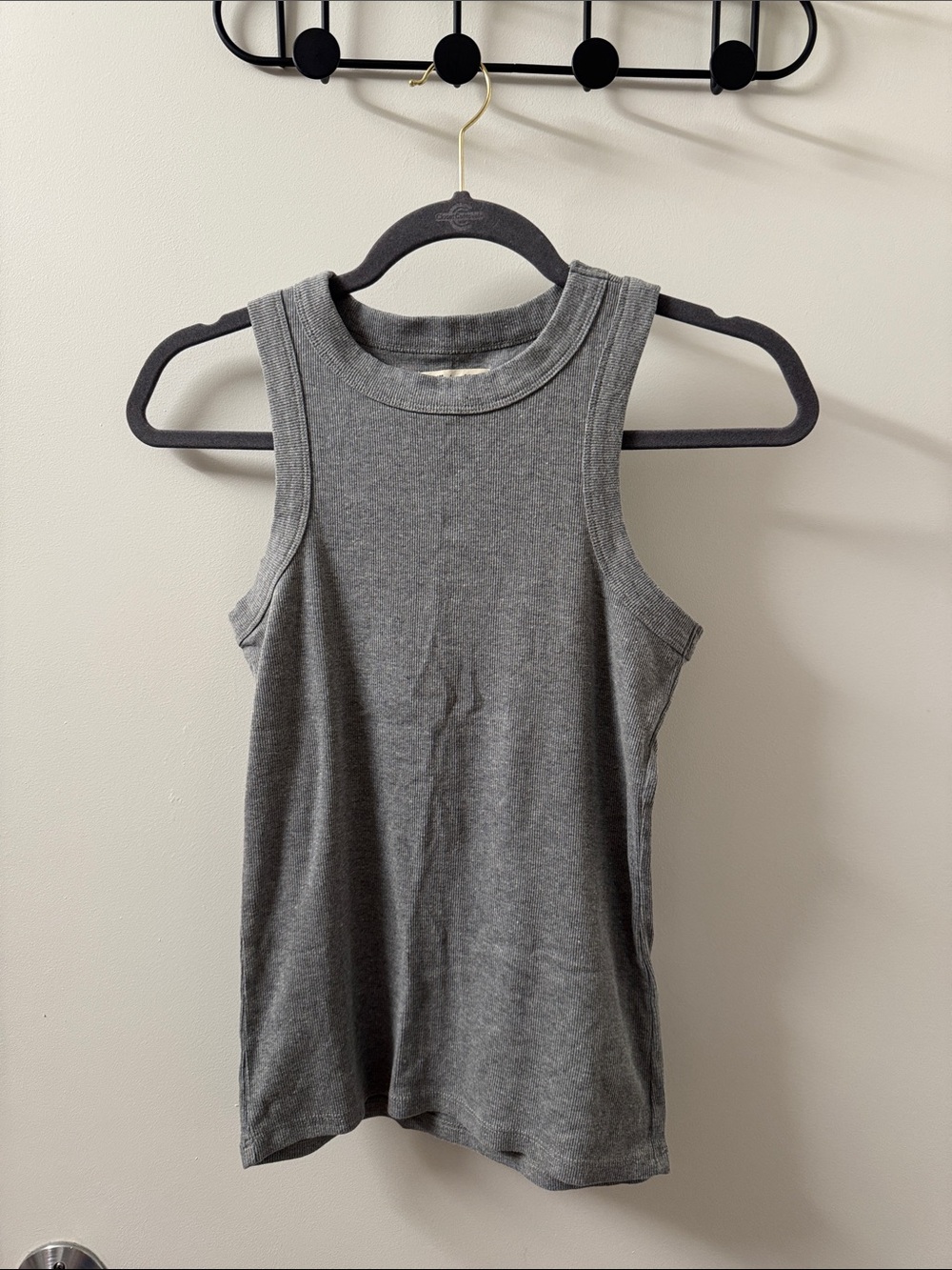 Madewell Women's Gray Ribbed Tank Top